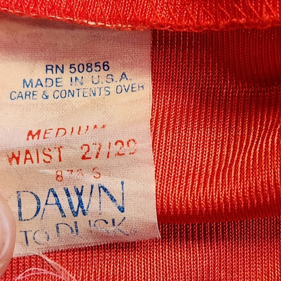 💋Vintage 70s Sexy Red Nylon/Lace Slip🌹 - Picture 5 of 5